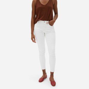 NWOT - The Authentic Stretch Mid-Rise Skinny EVERLANE -White